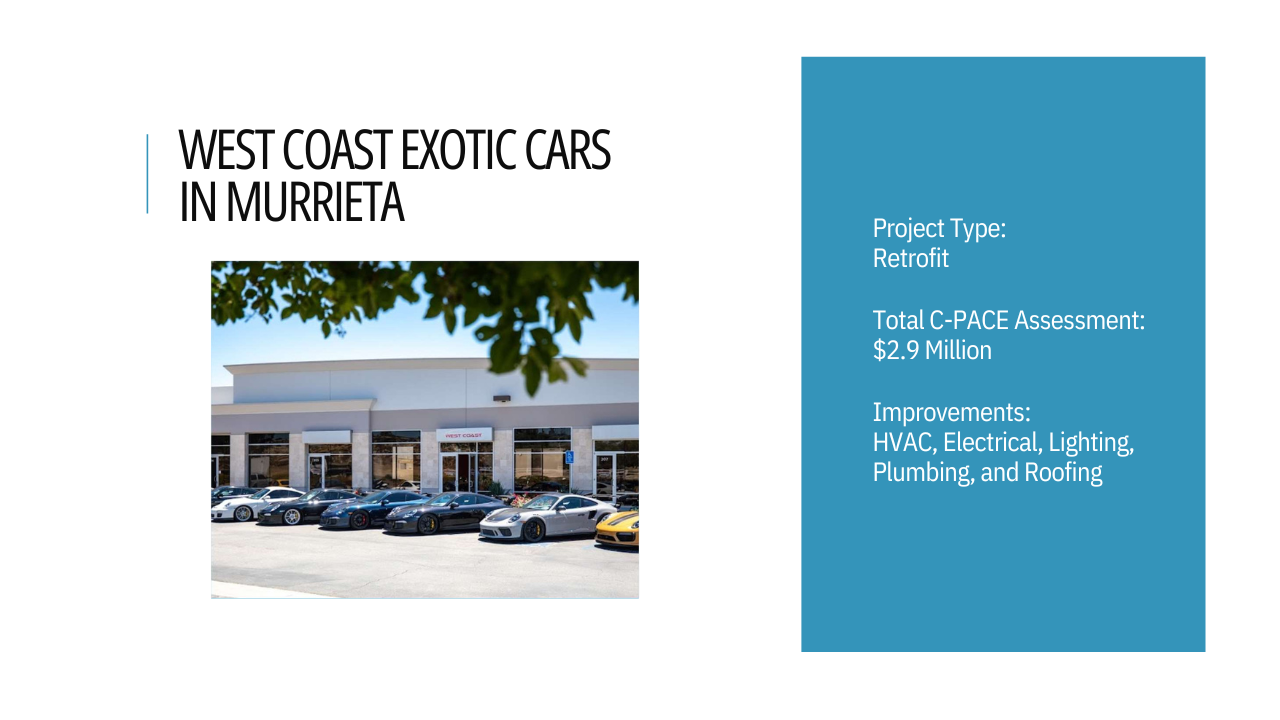 West coast Exotic cars shop in Murrieta improvements